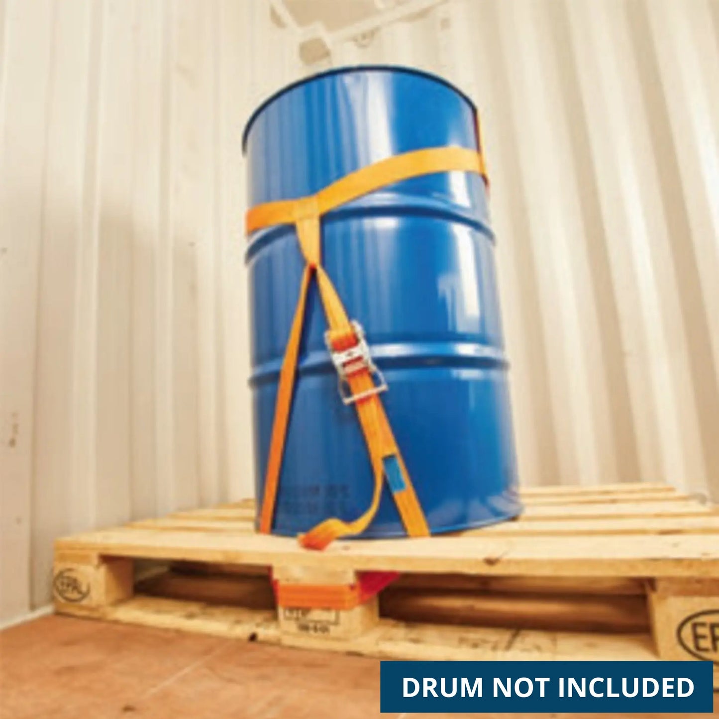 Multi-use Single Drum Securement with Ratchet Straps CargoTuff