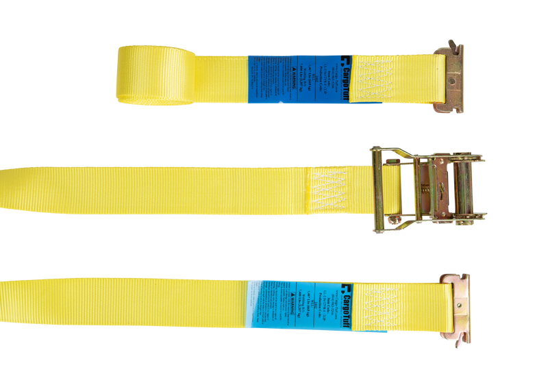 12' Yellow E-Track Ratchet Strap ($7.69 Each - Box of 20) CargoTuff
