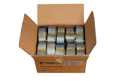 16' Gray E-Track Cam Strap ($8.76 Each - Box of 20) CargoTuff