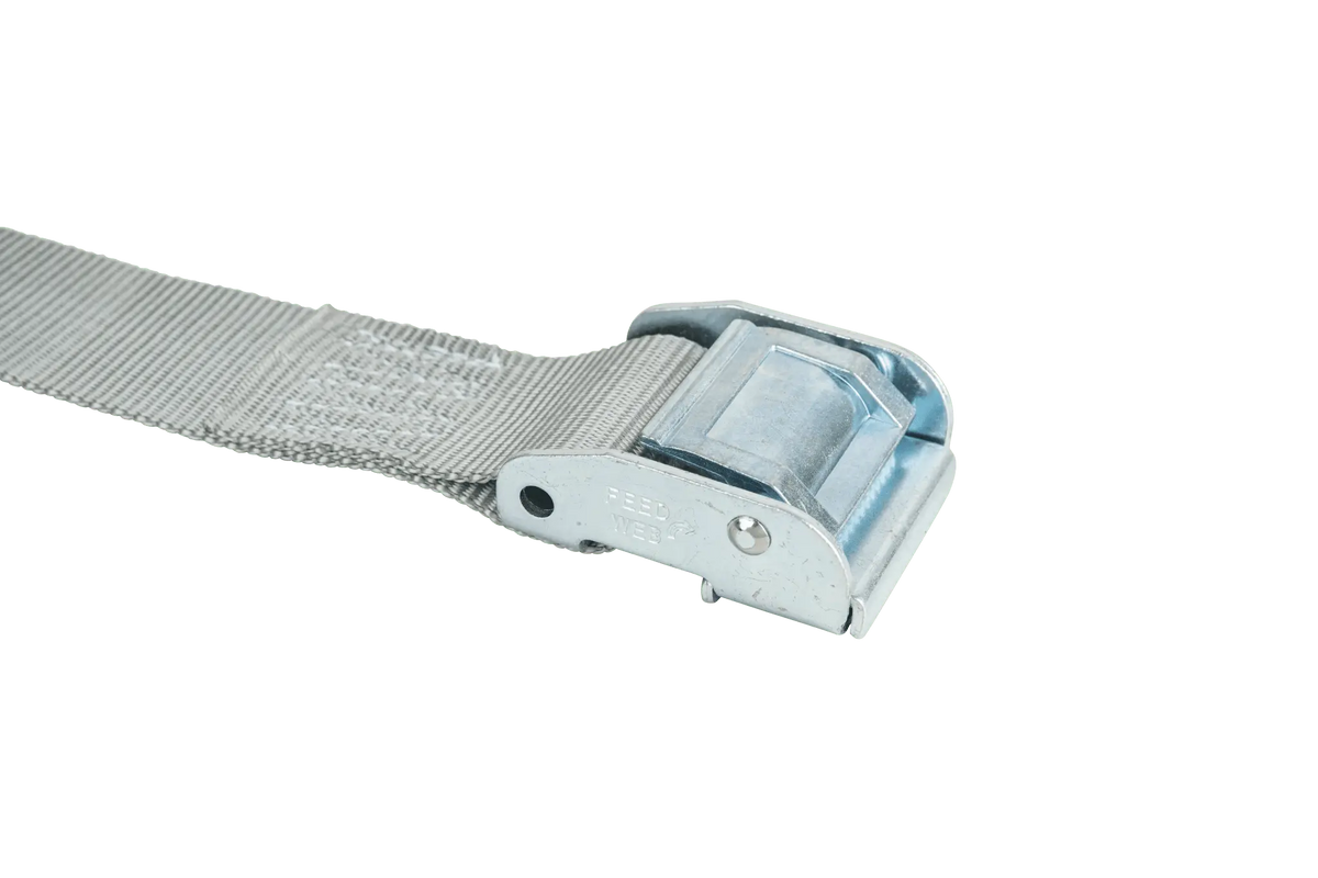 16' Gray E - Track Cam Strap ($8.76 Each - Box of 20) - safeloadshop.com