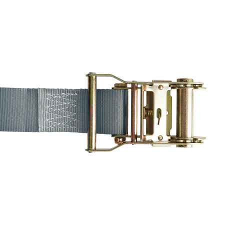 16’ Gray E - Track Ratchet Strap ($8.25 Each – Box of 20) - safeloadshop.com