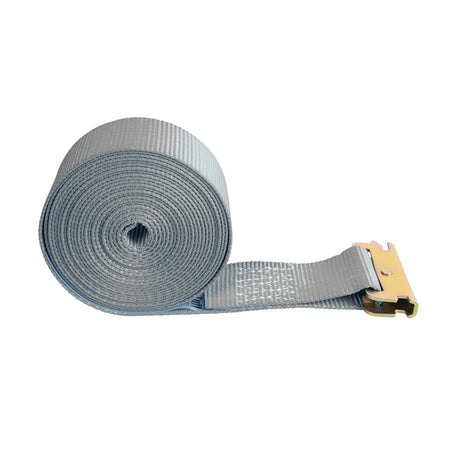 16’ Gray E - Track Ratchet Strap ($8.25 Each – Box of 20) - safeloadshop.com