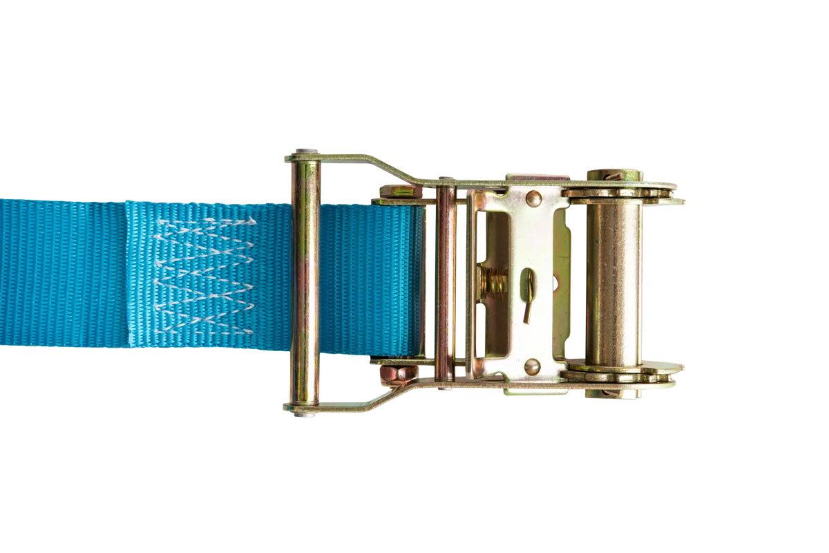 20' Blue E - Track Ratchet Strap ($8.34 Each - Box of 20) - safeloadshop.com