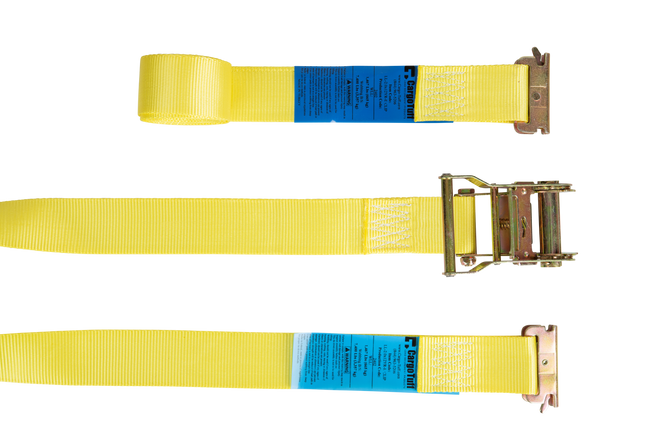 12' Yellow E-Track Ratchet Strap ($7.69 Each - Box of 20)