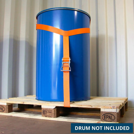 Multi - use Single Drum Securement with Ratchet/ Hook - safeloadshop.com